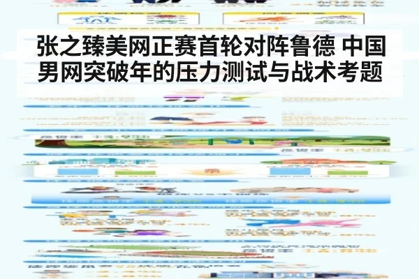 张之臻美网正赛首轮对阵鲁德 中国男网突破年的压力测试与战术考题